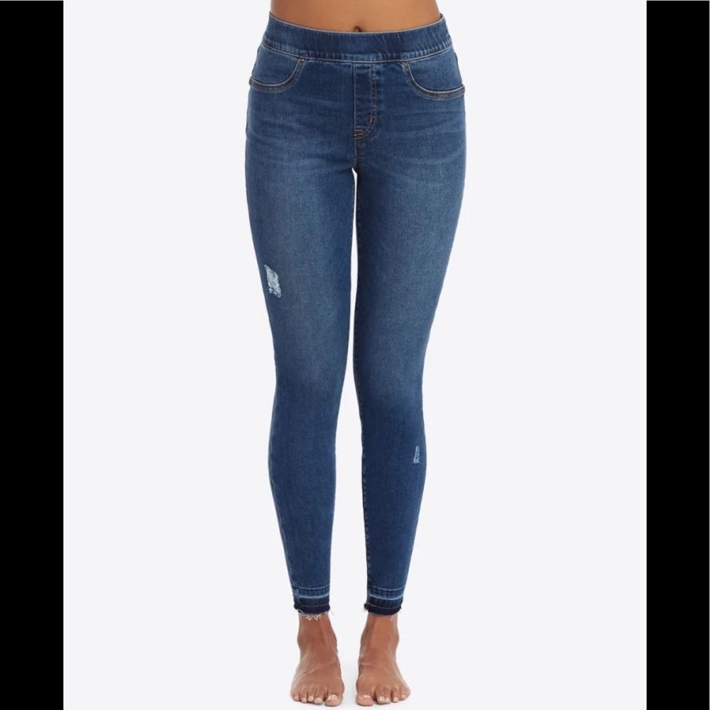 SPANX DISTRESSED SKINNY JEANS #20203R
